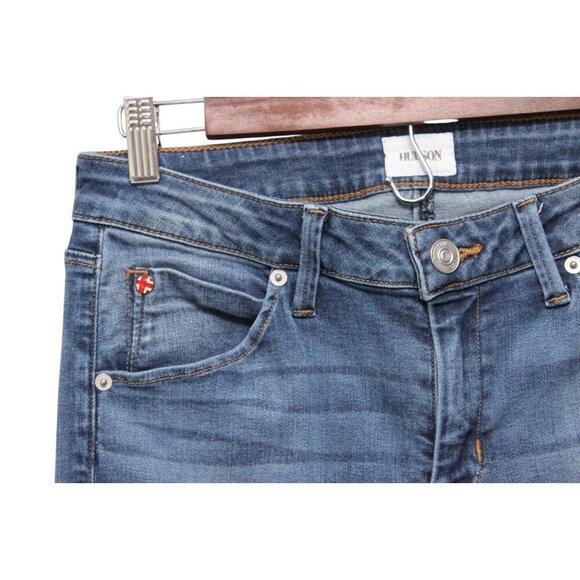 Hudson Jeans Size 28 Bacara Straight Leg Flood Rolled Cuff Flap Pockets Stretch - Picture 5 of 12